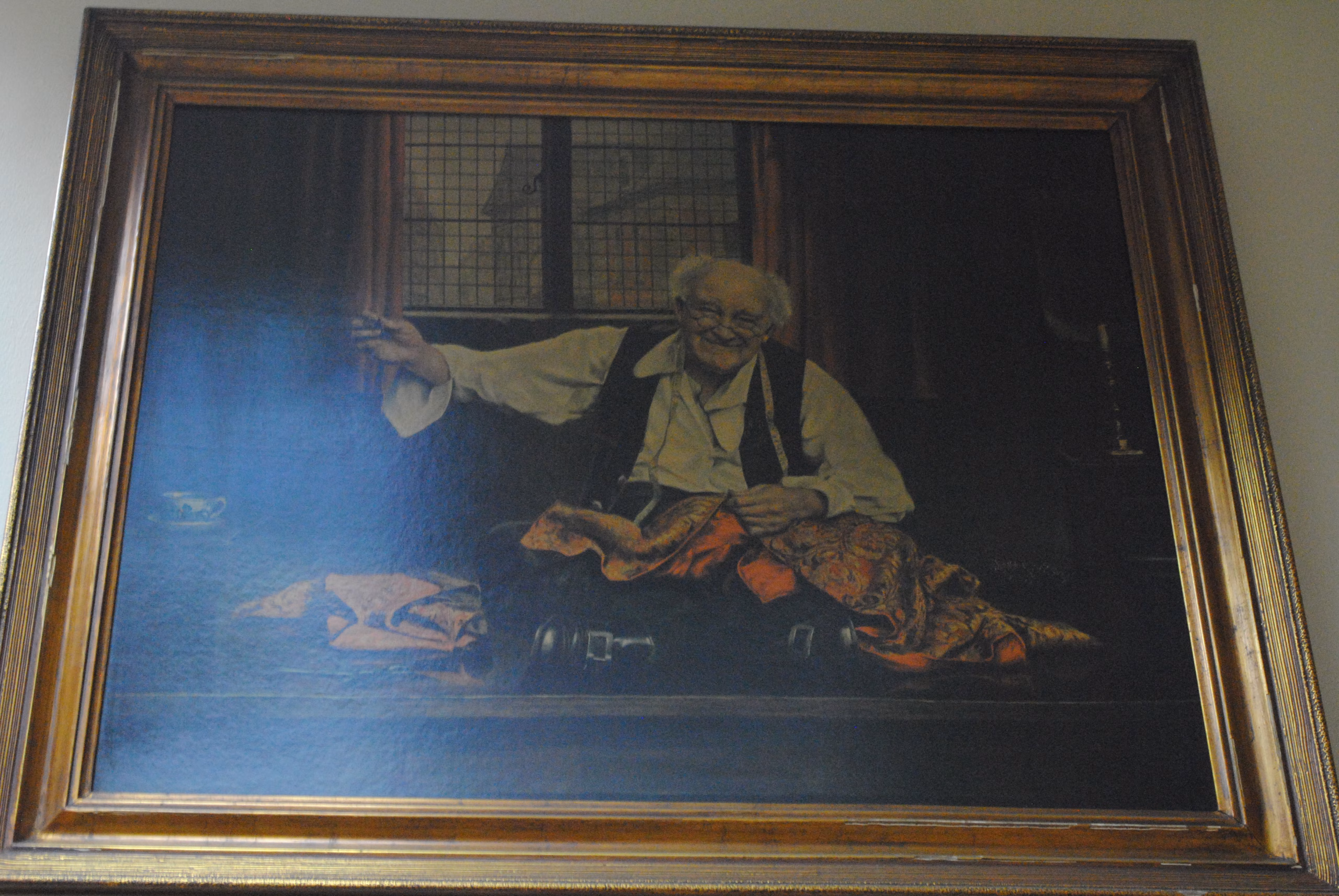 Pintura de um alfaiate.
