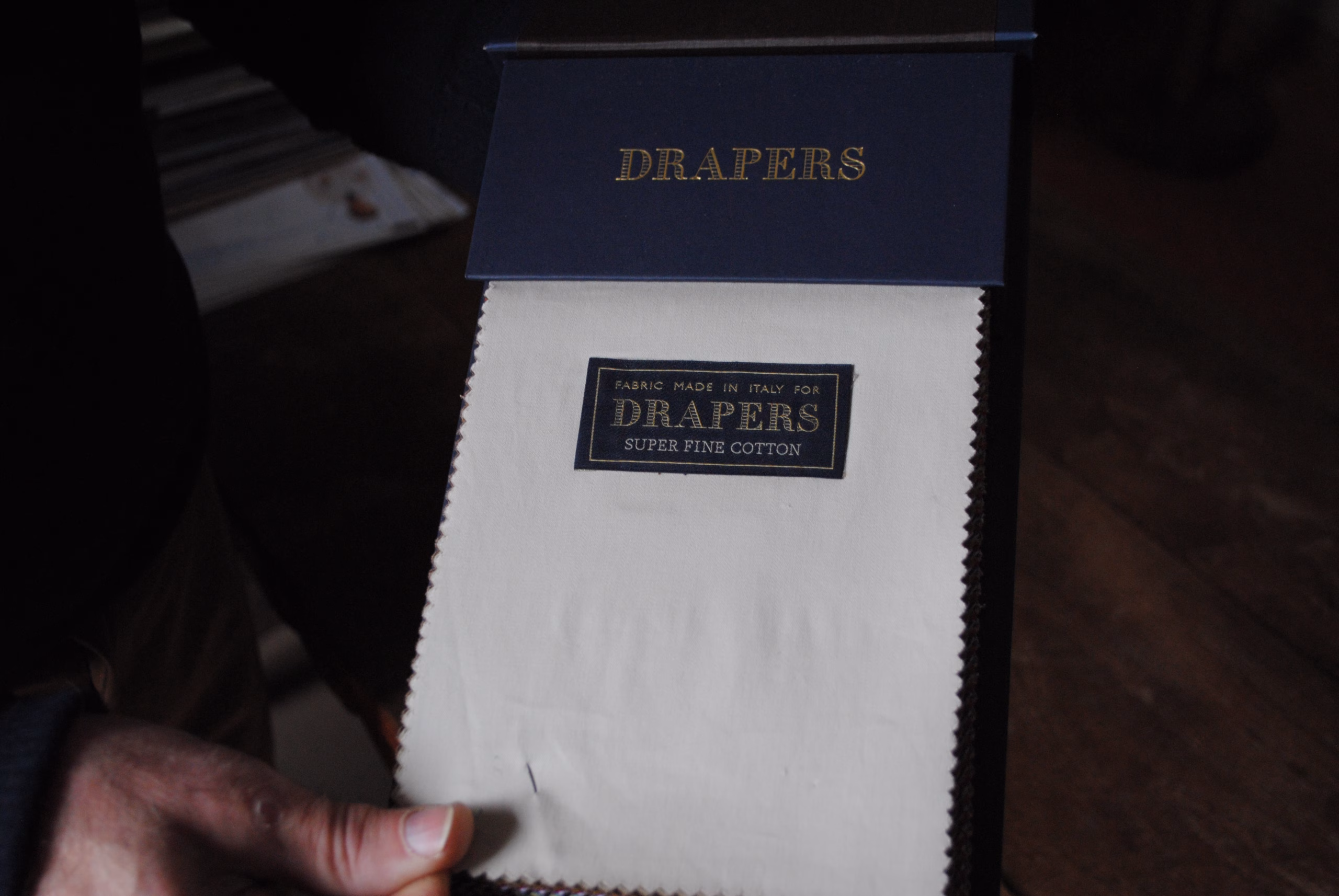 Amostra de tecido da Drapers.